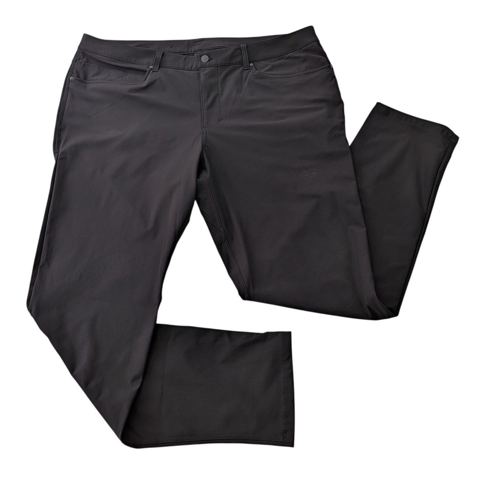 Lululemon ABC Classic-Fit Pant 40x32 Black Warpstreme 5 Pocket Mens